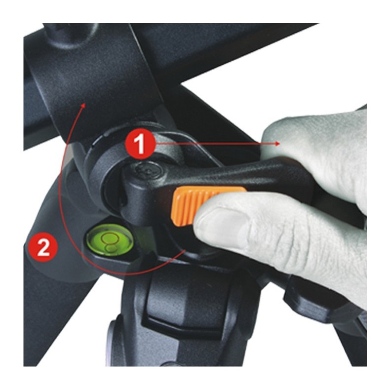 Reversible column tripod with ball... Reversible column tripod with ball...