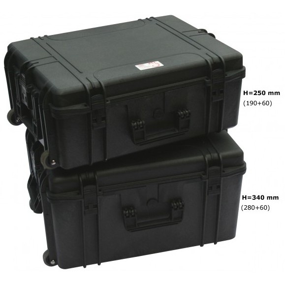 Plastic carrying case Geoptik Elephant with large wheels