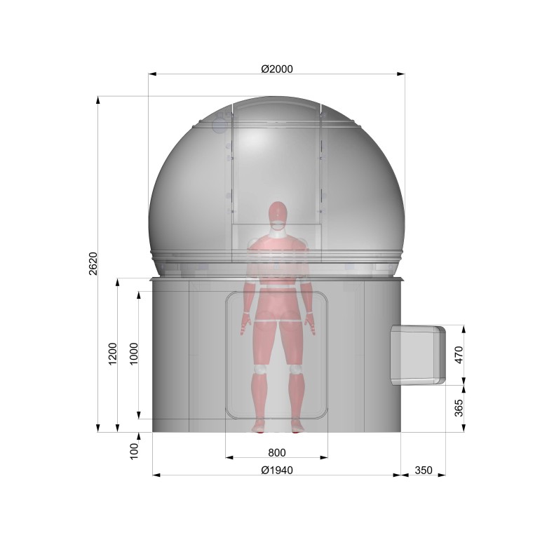 Dome ScopeDome 2m manual dome without... Dome ScopeDome 2m manual dome without...