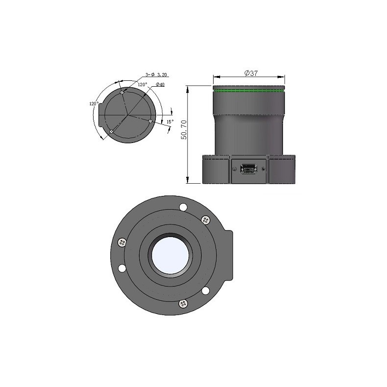 PoleMaster QHY polar finder with adaptor