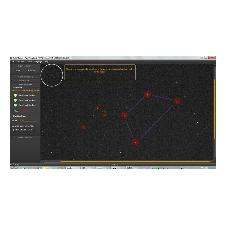 PoleMaster QHY polar finder with adaptor