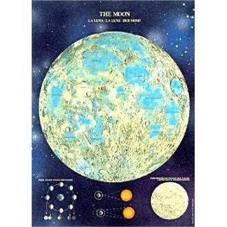 Poster Moon glows in the dark