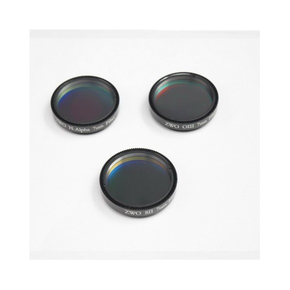 Filter set ZWO narrow band Ha, SII and OIII 7nm 1,25
