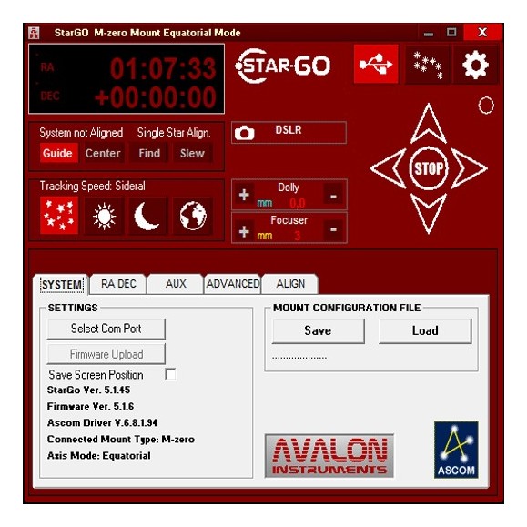 Avalon StarGo GoTo Wifi telescope control system