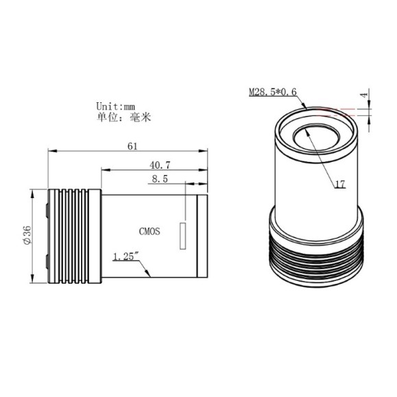 CMOS camera ZWO ASI 174 Mini