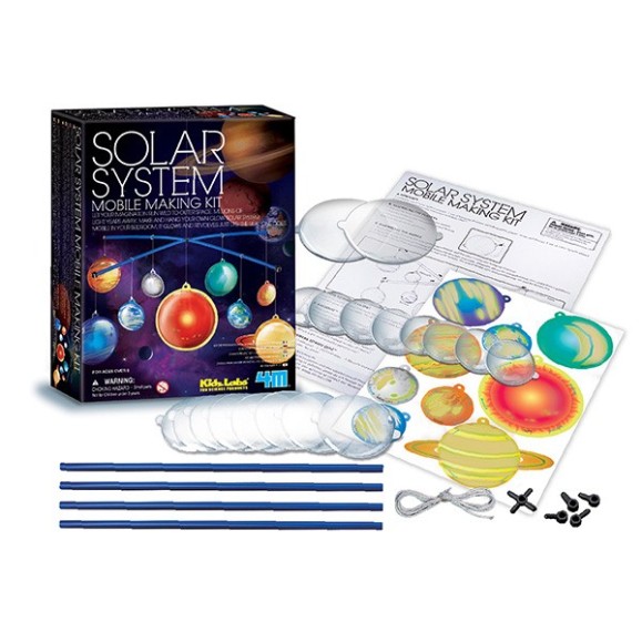 Glow Solar System Mobile Making Kit 4M