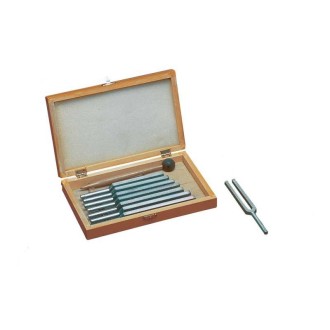 Set of eight tuning forks...