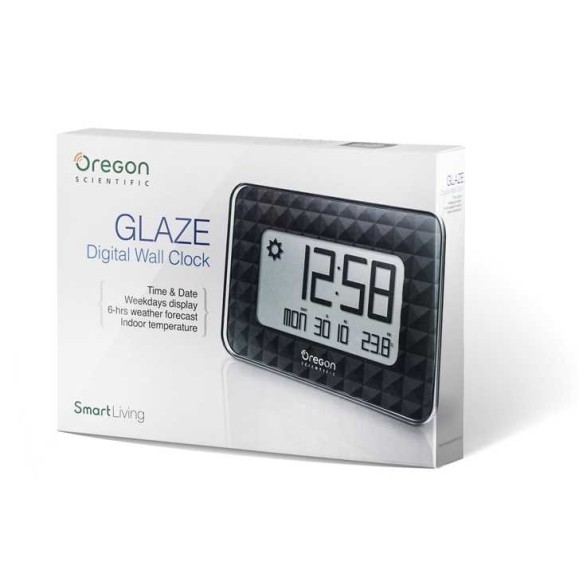 Weather station Oregon Scientific JW-208 Black wall clock