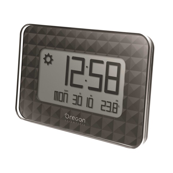 Weather station Oregon Scientific JW-208 Black wall clock