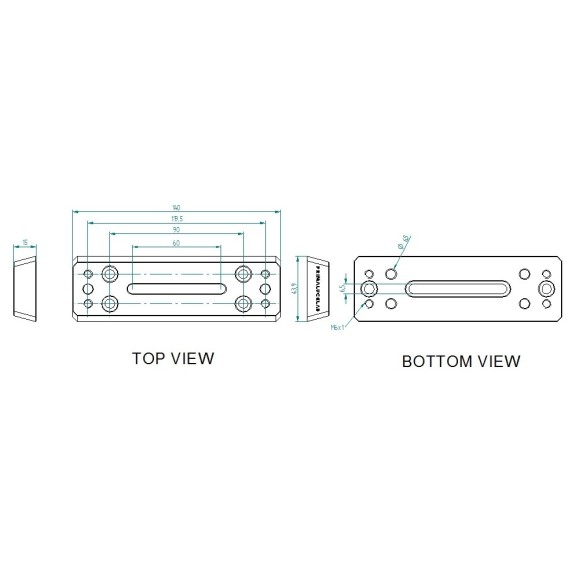 Dovetail PrimaLuceLab PLUS dovetail 140mm type Vixen