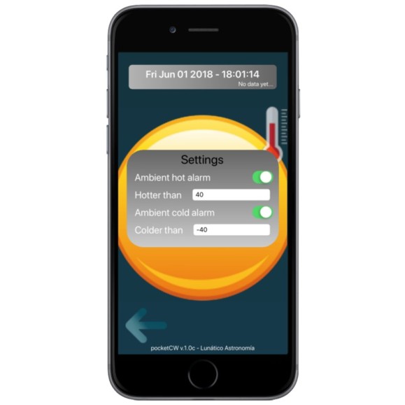 Pocket Cloud Watcher Lunatico Standard version