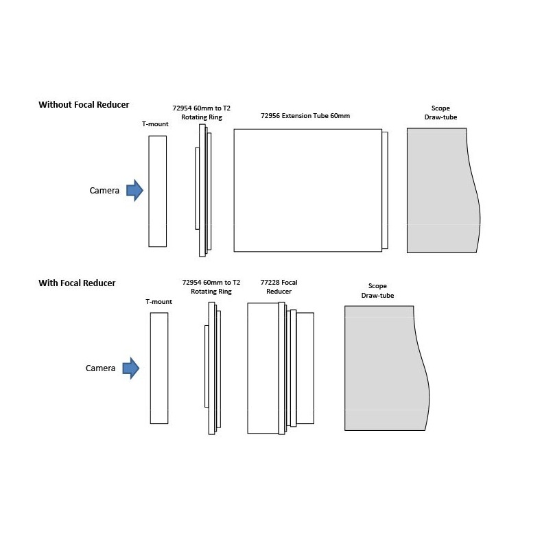 Ring Vixen 60 mm with T-thread adapter Ring Vixen 60 mm with T-thread adapter