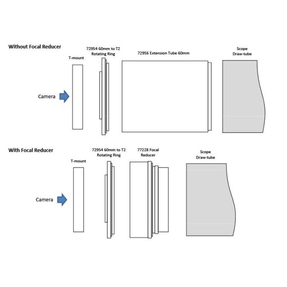 Ring Vixen 60 mm with T-thread adapter