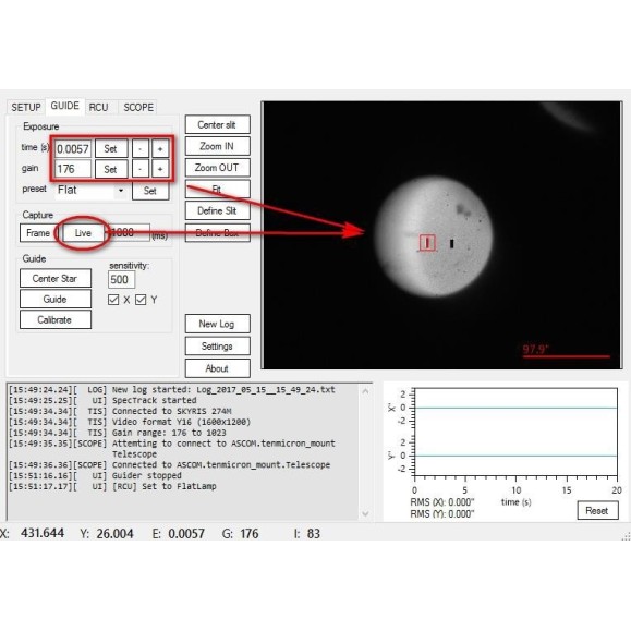SpecTrack, autoguiding software for Spectroscopy