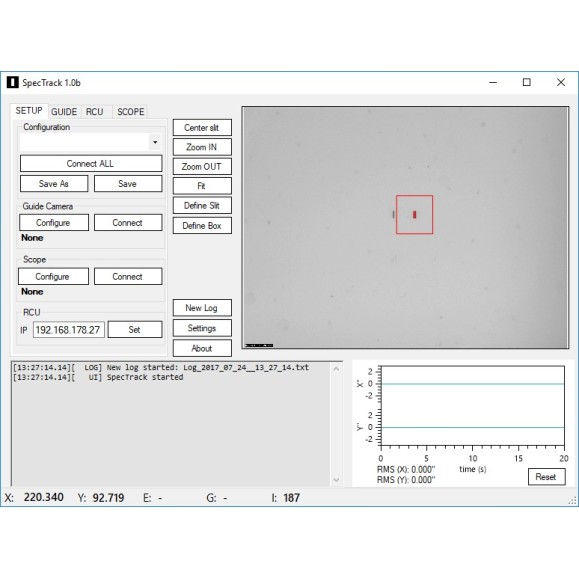 SpecTrack, autoguiding software for Spectroscopy
