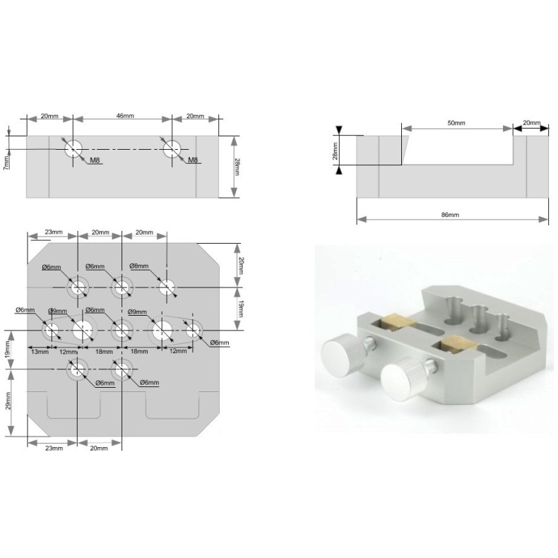 Kepler dovetail splint for dovetail... Kepler dovetail splint for dovetail...