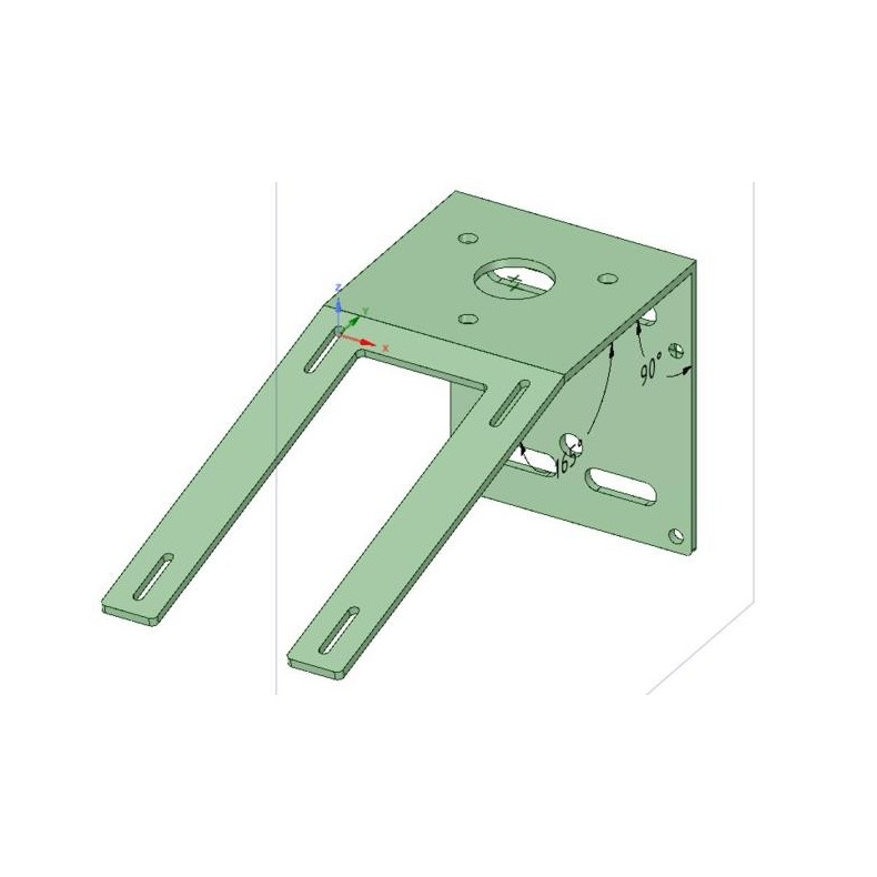 Support for AAG and Lunático anemometer Support for AAG and Lunático anemometer
