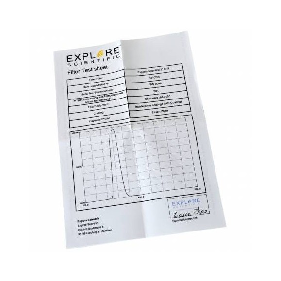 Filter EXPLORE SCIENTIFIC 2" O-III