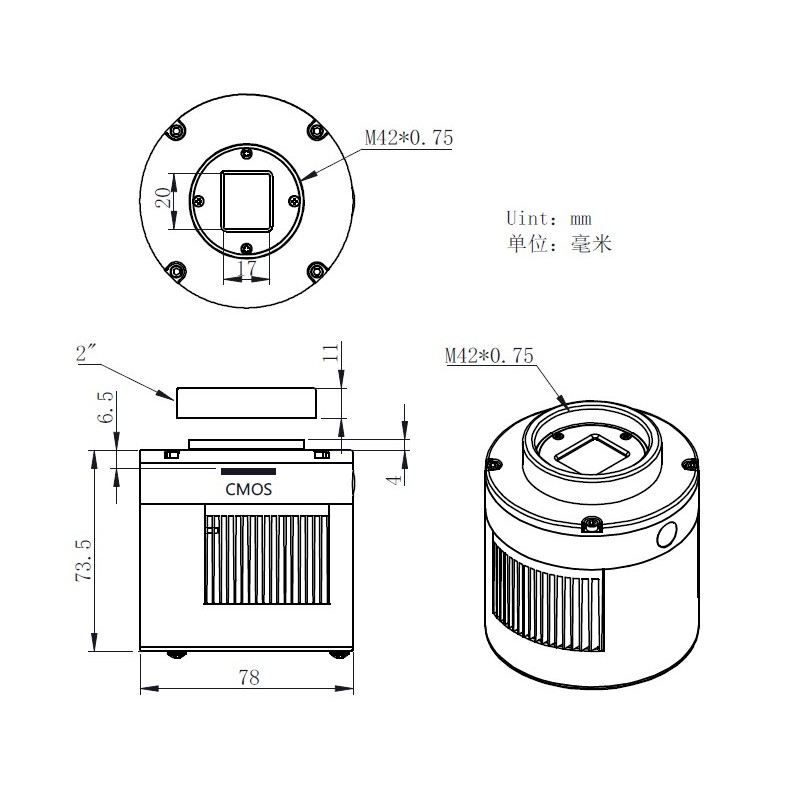 ZWO ASI533MC Pro color camera ZWO ASI533MC Pro color camera