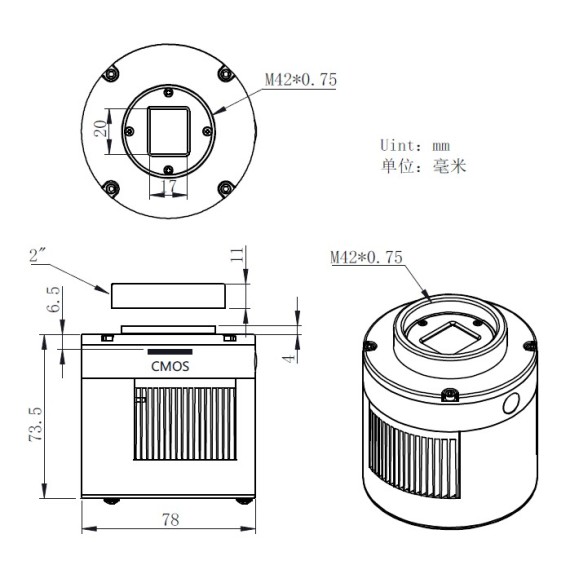 ZWO ASI533MC Pro color camera