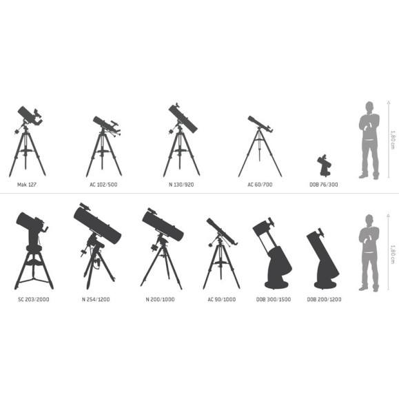 Telescope Skywatcher 90/900 AZ3 with slow motion controls