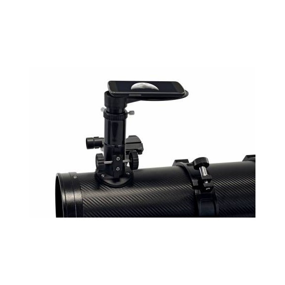 Reflector telescope Bresser Venus 76/700 AZ with smartphone adapter and solar filter