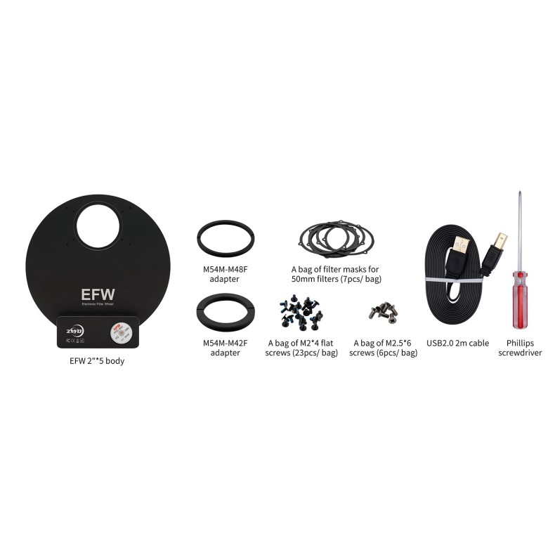 EFW filter wheel ZWO 5 positions... EFW filter wheel ZWO 5 positions...