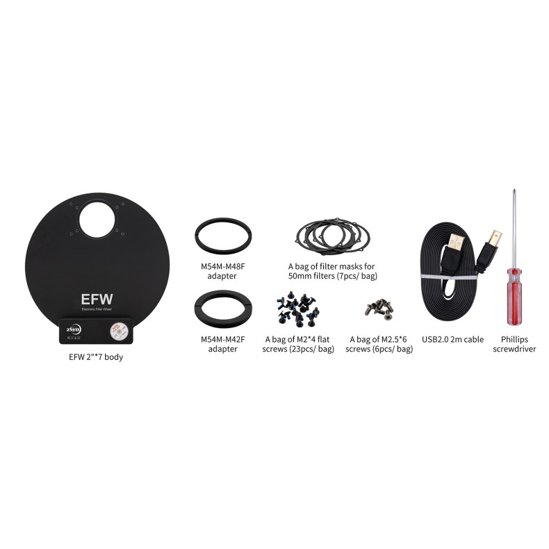 EFW filter wheel ZWO 7 positions... EFW filter wheel ZWO 7 positions...