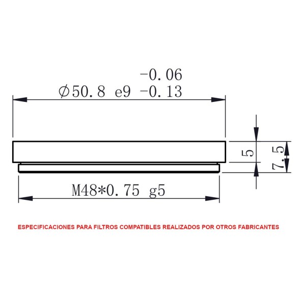 EFW filter wheel ZWO 7 positions 7x50.8mm (2")