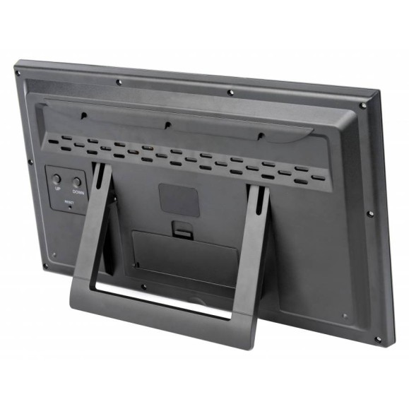 BRESSER MyTime Jumbo LCD wall weather clock black