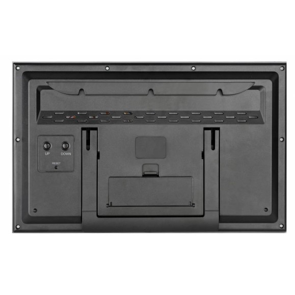 BRESSER MyTime Jumbo LCD wall weather clock black