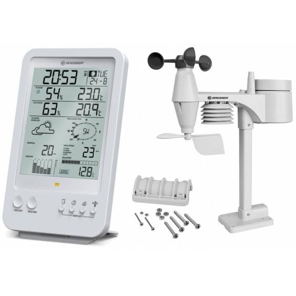 Weather station 5 in 1 BRESSER Wetter Center white