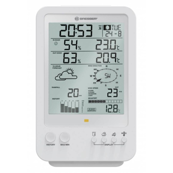 Weather station 5 in 1 BRESSER Wetter Center white