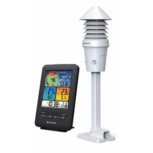 BRESSER W-LAN color 4-in-1 weather station with Light/UV Sensor