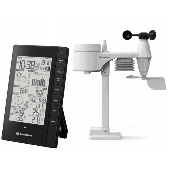 Weather station Bresser PC with 5-in-1 outdoor sensor