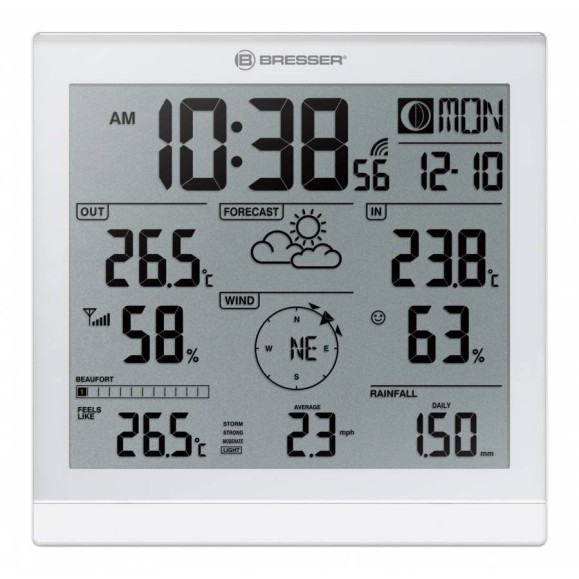 Weather Station BRESSER XXL JC with 5-in-1 Outdoor Sensor