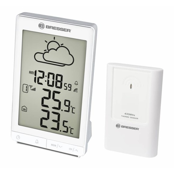 BRESSER TemeoTrend STX radio-controlled weather station white