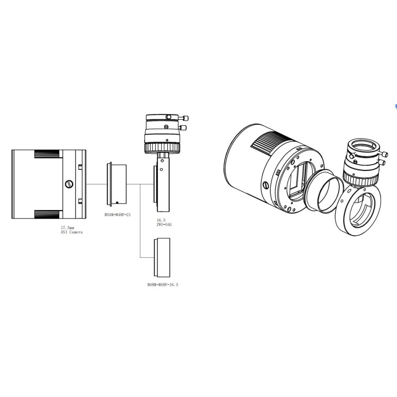 Refrigerated astronomical camera ZWO... Refrigerated astronomical camera ZWO...