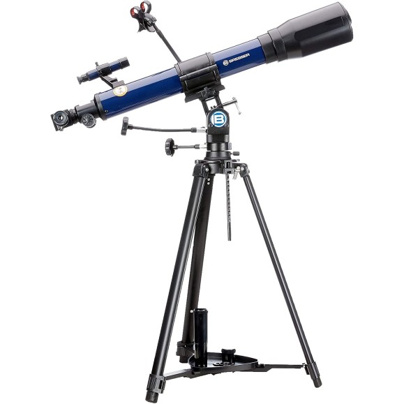 Telescope Bresser Skylux with Smartphone Holder and Solar Filter