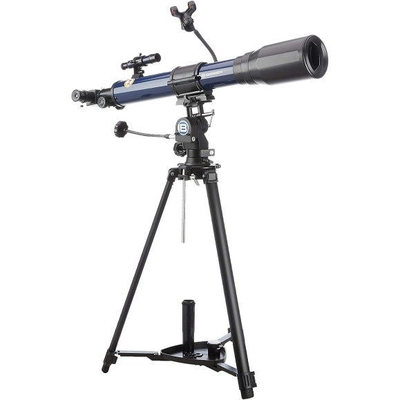 Telescope Bresser Skylux with Smartphone Holder and Solar Filter