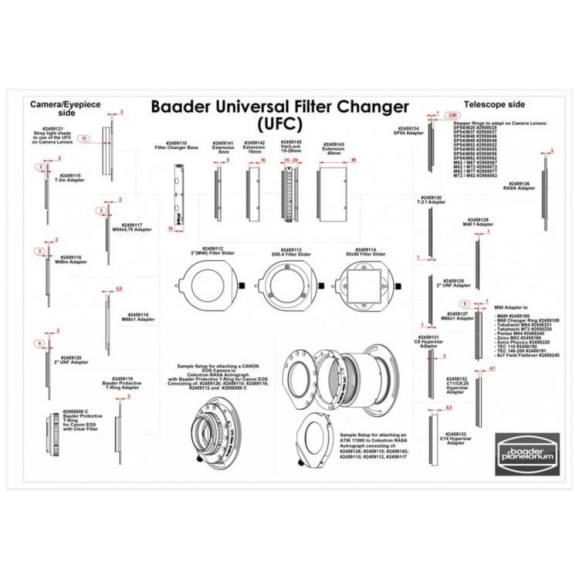 UFC sliding filter holder for filters 50x50 mm² Baader Planetarium