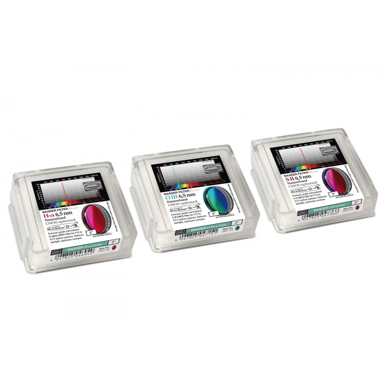 Baader Narrowband filter set 6.5nm 2"... Baader Narrowband filter set 6.5nm 2"...