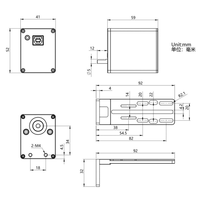 Focusing motor ZWO EAF standard version
