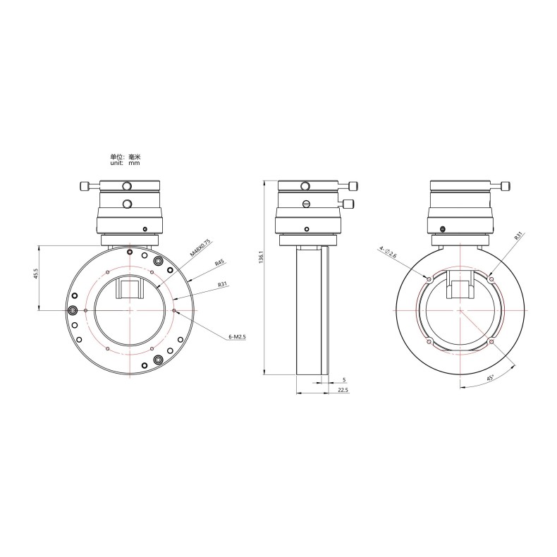 Large OAG-L off-axis radial guide... Large OAG-L off-axis radial guide...