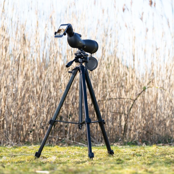 BRESSER Spolux 20-60x80 spotting scope kit with tripod, bag and smartphone adaptor