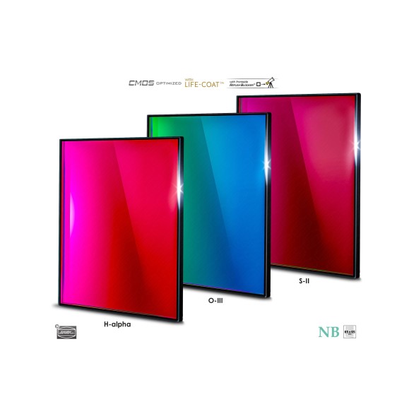 Set of 3 Narrowband 65x65 mm 6,5 nm CMOS Optimized filters from Baader Planetarium