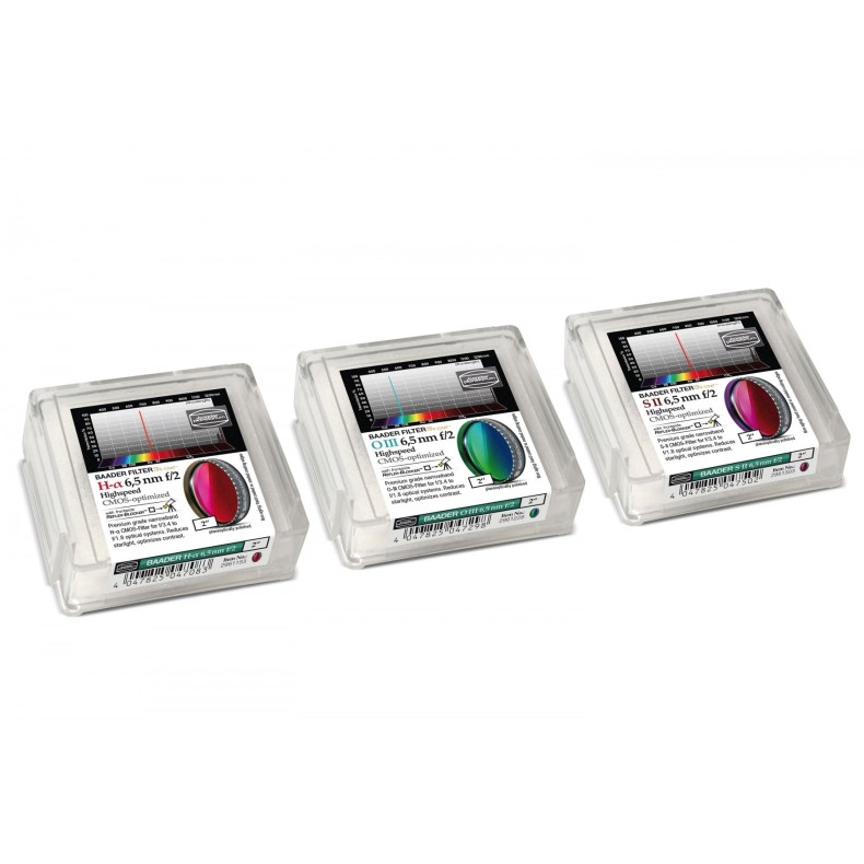 Set of Baader Highspeed filters 6.5nm... Set of Baader Highspeed filters 6.5nm...