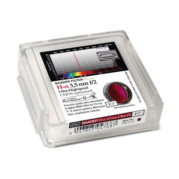 Baader H-alpha Ultra-Highspeed 3.5nm Ø 1¼" filters optimized for CMOS