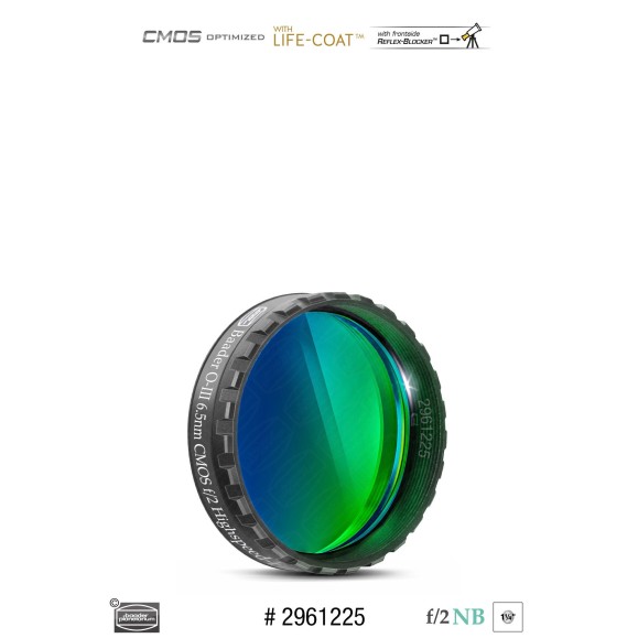 Baader O-III Highspeed 6.5nm Ø 1¼" filter optimized for CMOS