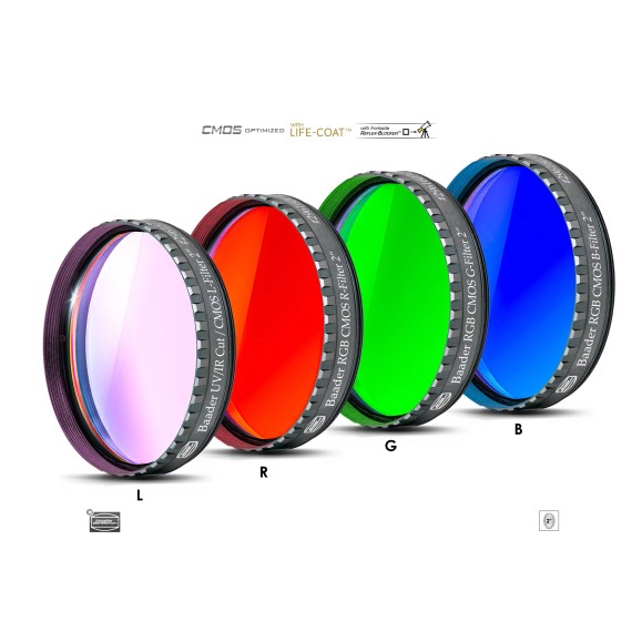 Set of 2" LRGB filters Optimized for CMOS of Baader Planetarium